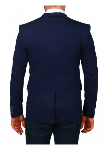 Zara Desen Örgü Kumas Lacivert Ceket