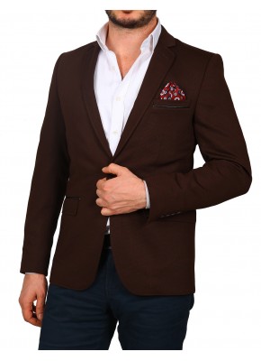 Zara Desen Örgü Kumaş Kahve Ceket#