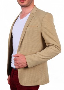 Ramon Krem Erkek Dokuma Ceket
