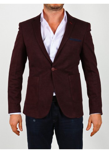 Kaşe Bordo Erkek Blazer Ceket
