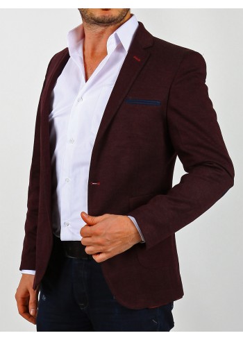 Kaşe Bordo Erkek Blazer Ceket