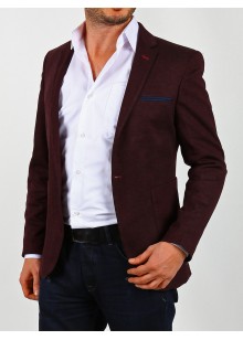 Kaşe Bordo Erkek Blazer Ceket