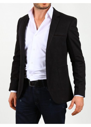 Kaşe Siyah Erkek Blazer Ceket