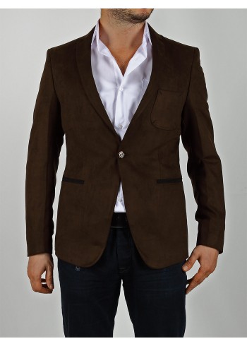 Nubuk Kahve Erkek Blazer Ceket