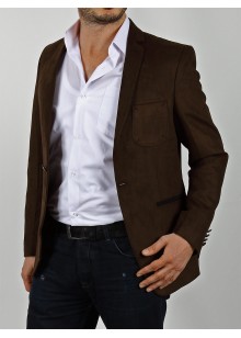 Nubuk Kahve Erkek Blazer Ceket