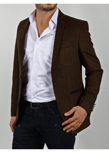 Nubuk Kahve Erkek Blazer Ceket