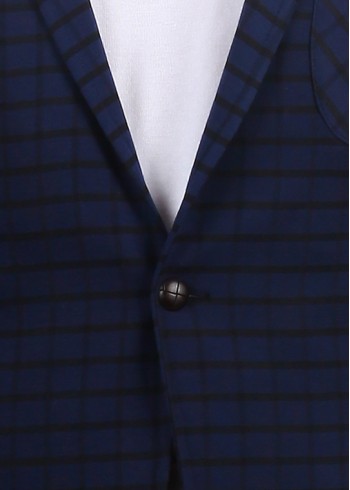 Dokuma Kareli Erkek Blazer Ceket