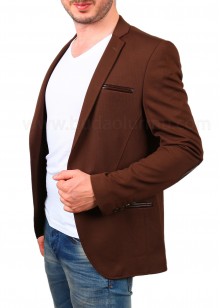 Kahverengi Erkek Blazer Ceket