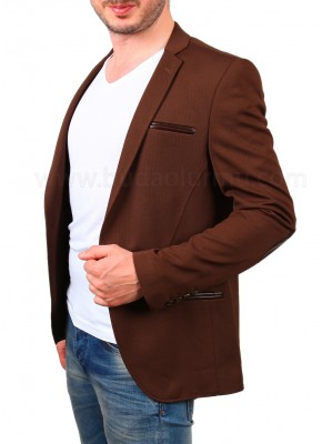 Kahverengi Erkek Blazer Ceket