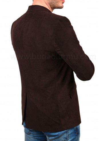 Kahve Kot Nubuk Blazer Ceket