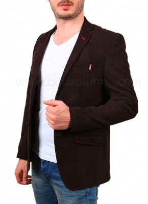 Kahve Kot Nubuk Blazer Ceket
