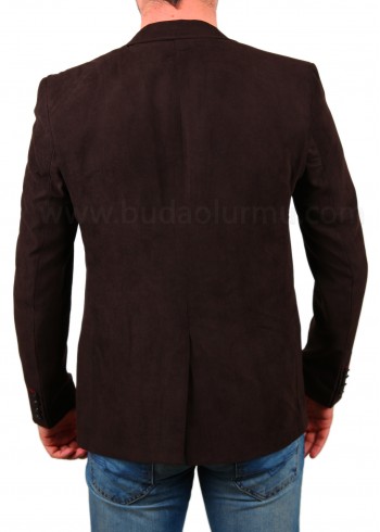 Kahve Kot Nubuk Blazer Ceket
