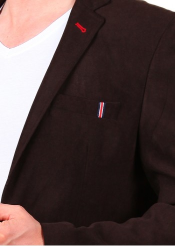 Kahve Kot Nubuk Blazer Ceket