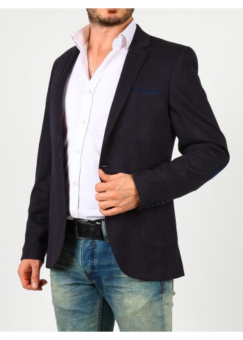 Kaşe Gece Mavisi Erkek Blazer Ceket
