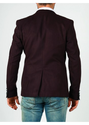 Nubuk Bordo Erkek Blazer Ceket