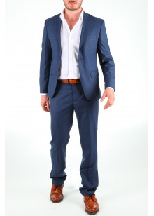 Kareli Petrol Erkek Takım Elbise