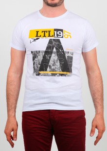 Erkek Tişört LTL Beyaz