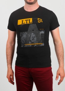 Erkek Tişört LTL Siyah