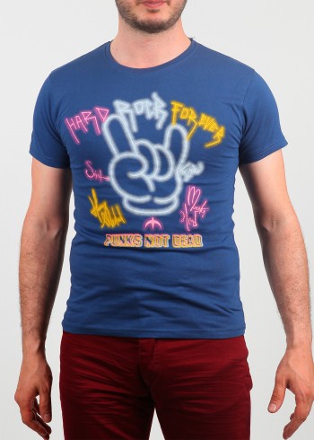 Erkek Tişört Punks (6 Farkı Renk Seçeneği)