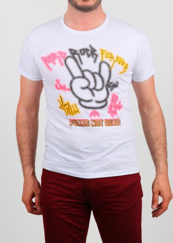 Erkek Tişört Punks (6 Farkı Renk Seçeneği)