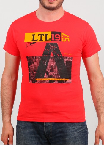 Erkek Tişört LTL Kırmızı